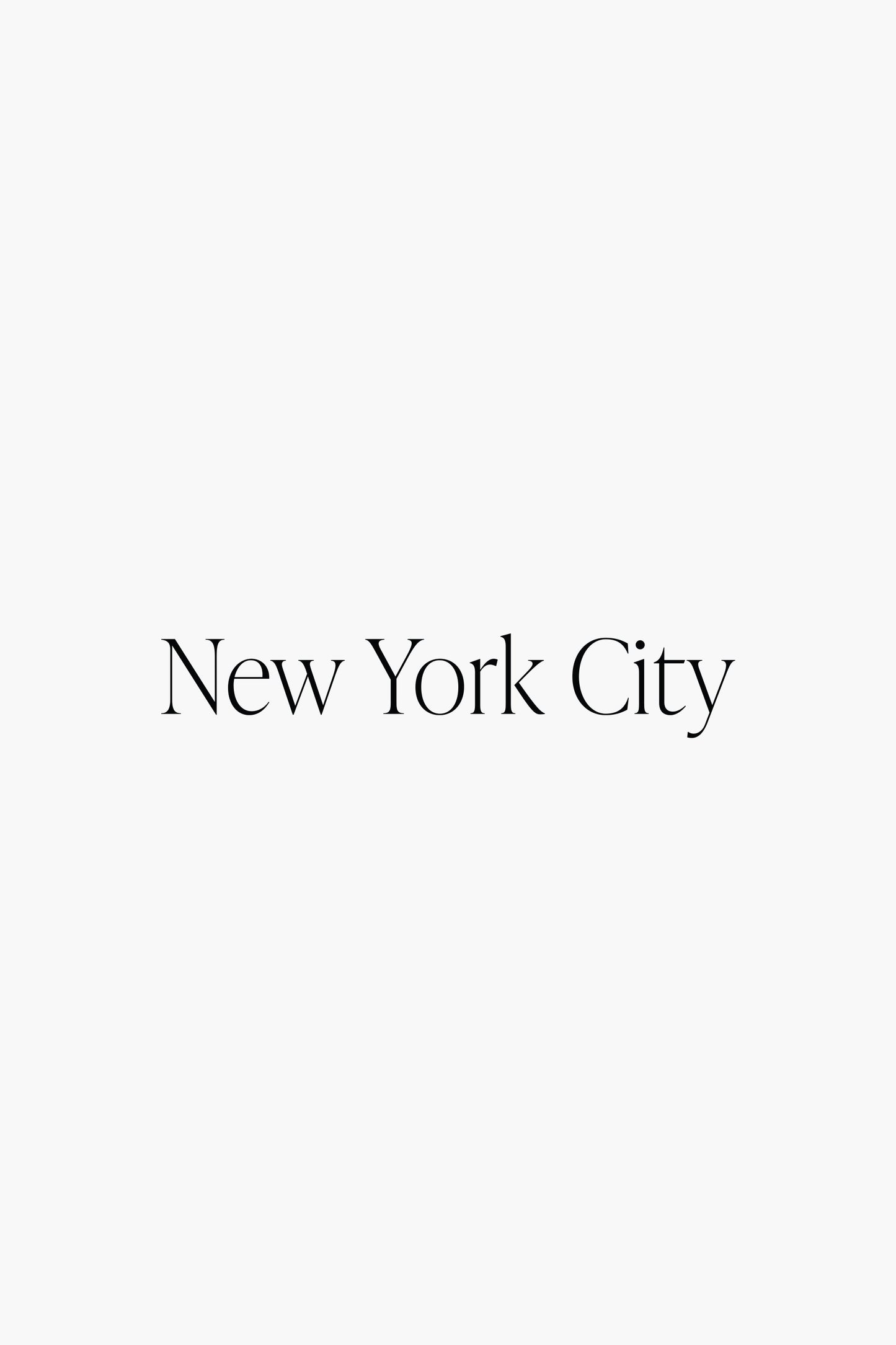 Minimalist NYC Tee