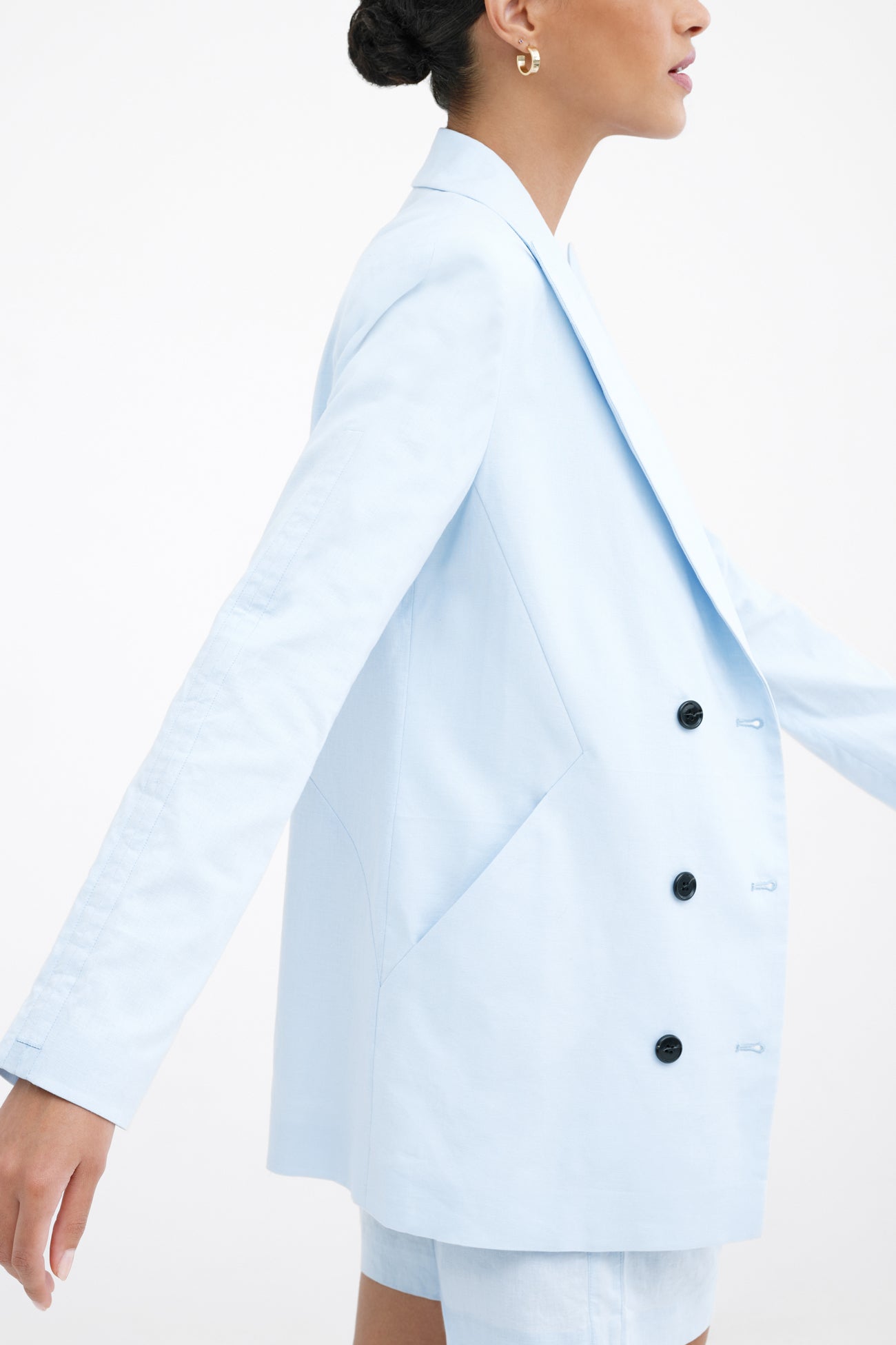 Linden Linen-Blend Blazer