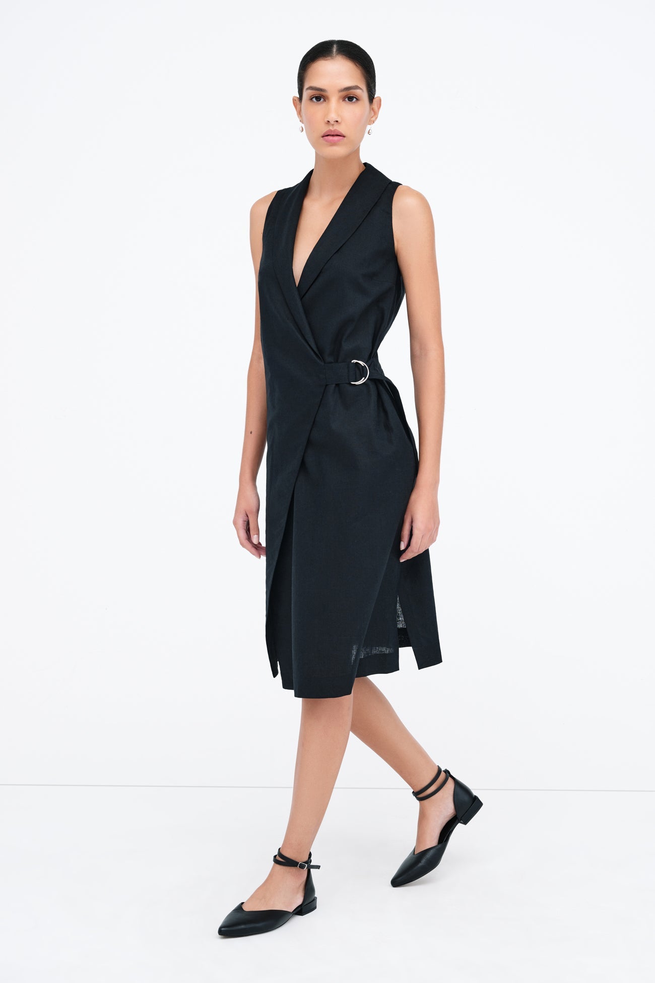 Tabitha Linen-Blend Dress