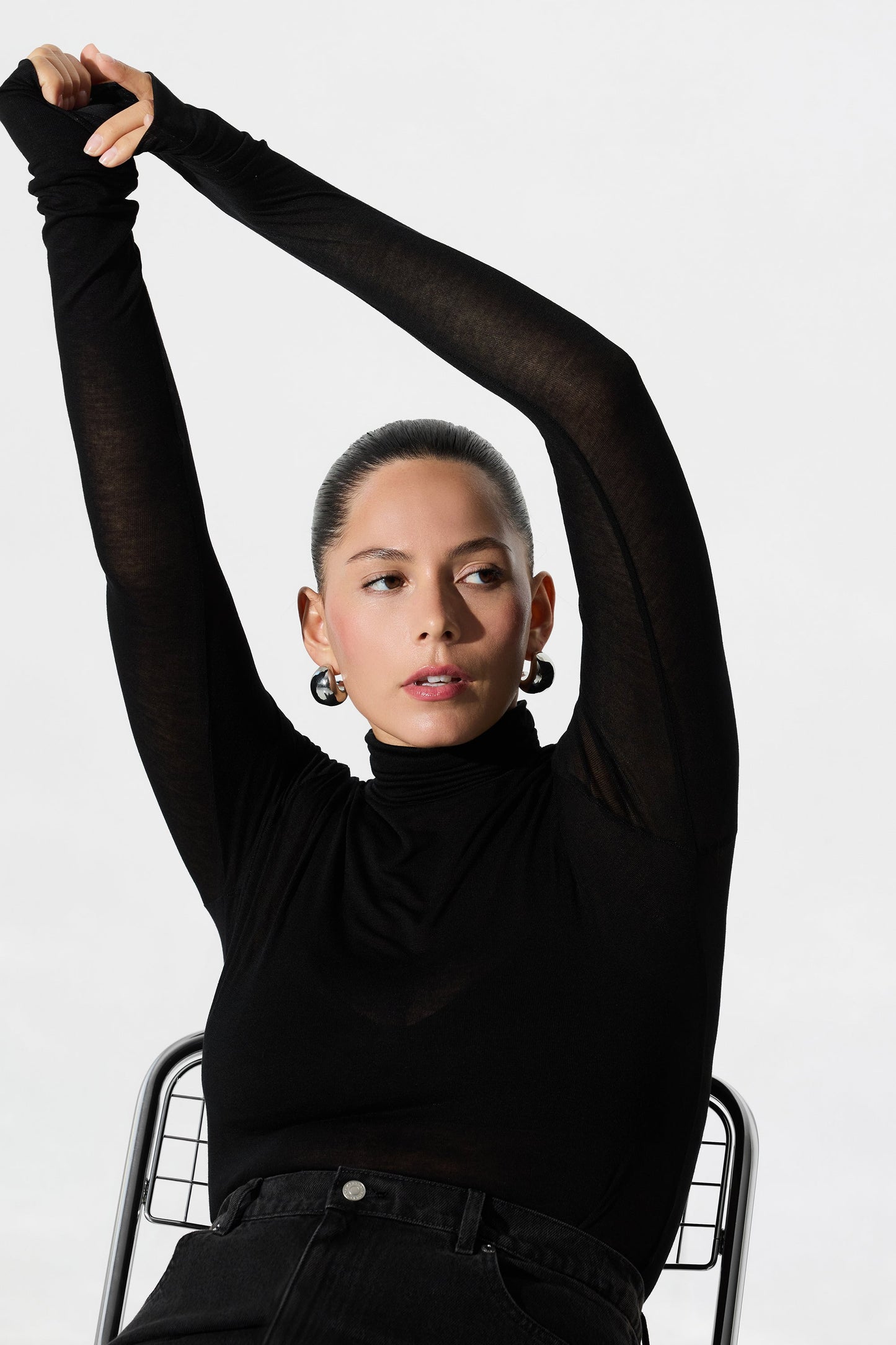 Eloise Sheer Turtleneck