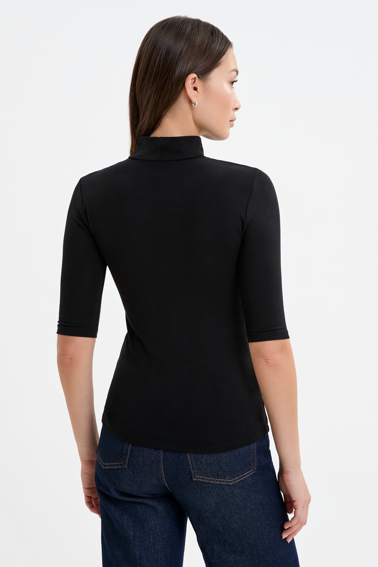Ana Mock Neck Top