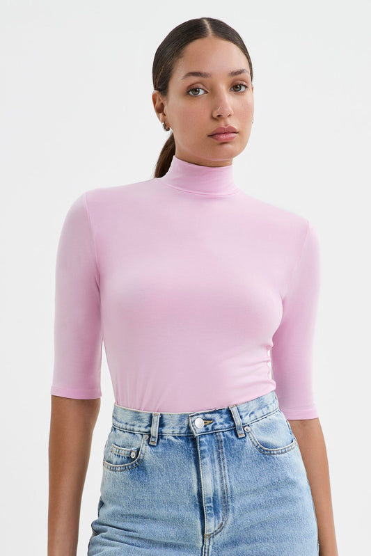 Ana Mock Neck Top