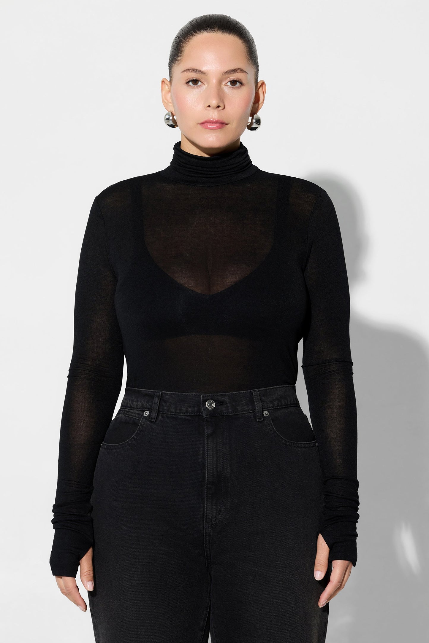 Eloise Sheer Turtleneck