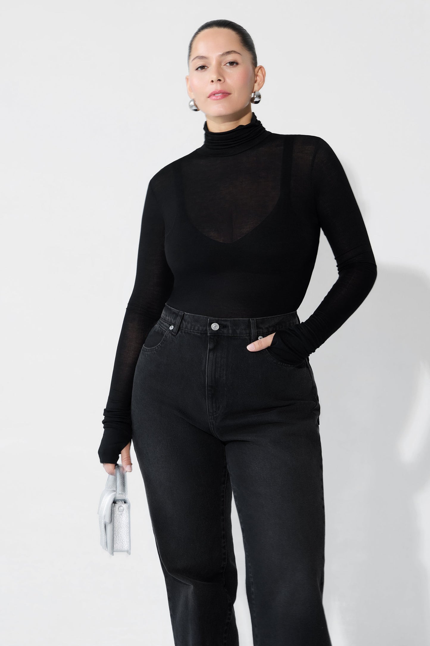 Eloise Sheer Turtleneck