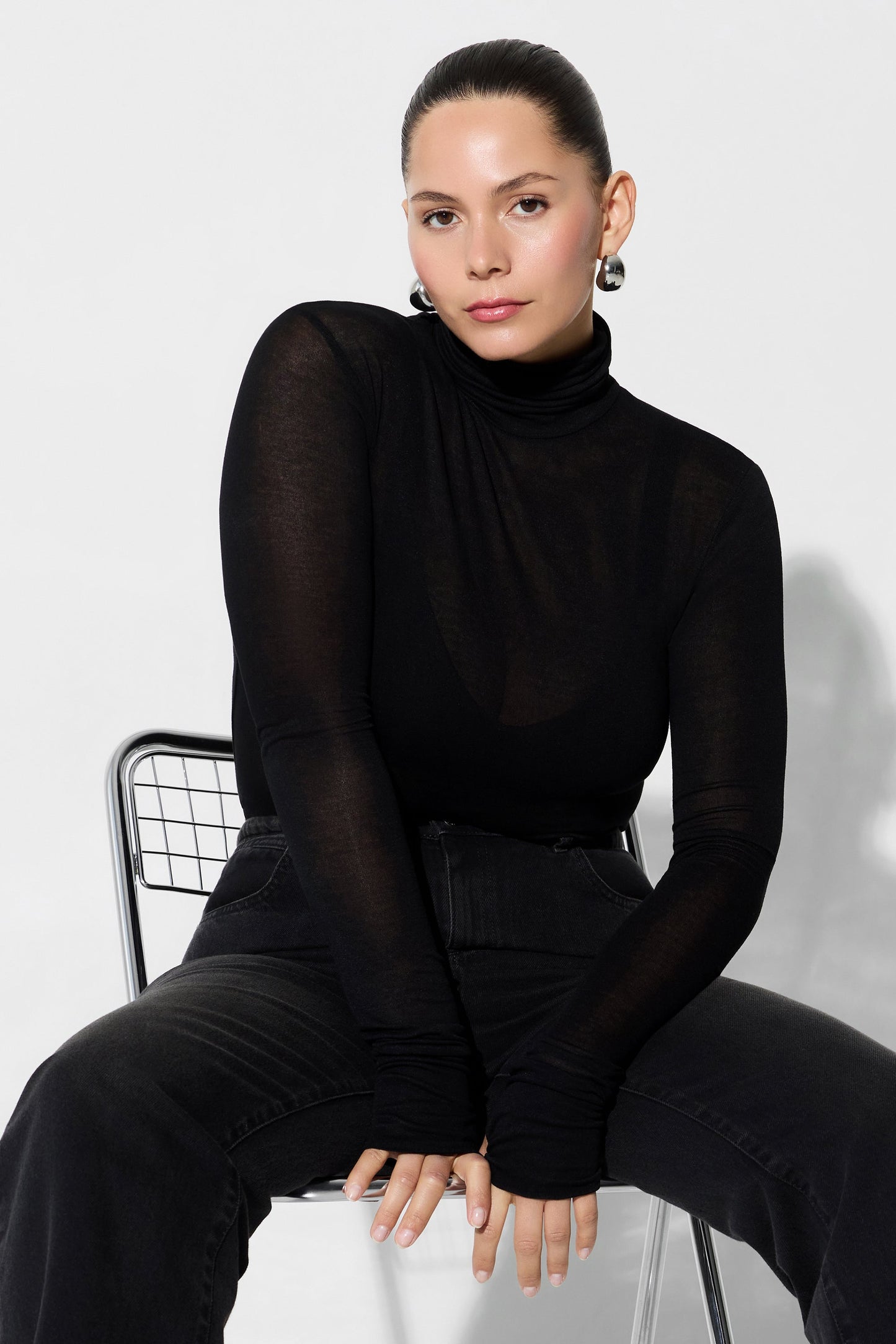 Eloise Sheer Turtleneck