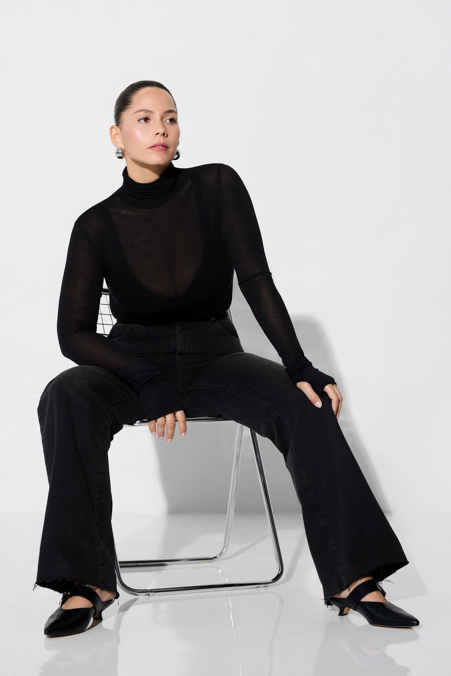 Eloise Sheer Turtleneck