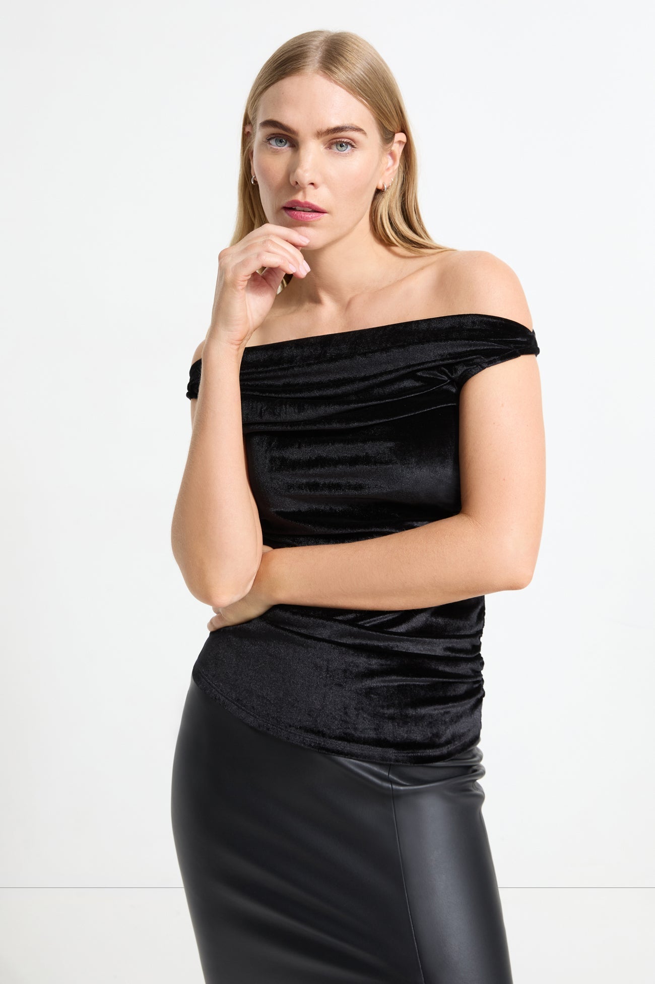 Cooper Sleeveless Velvet Top