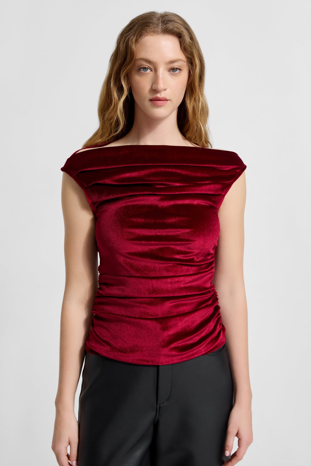 Cooper Sleeveless Velvet Top