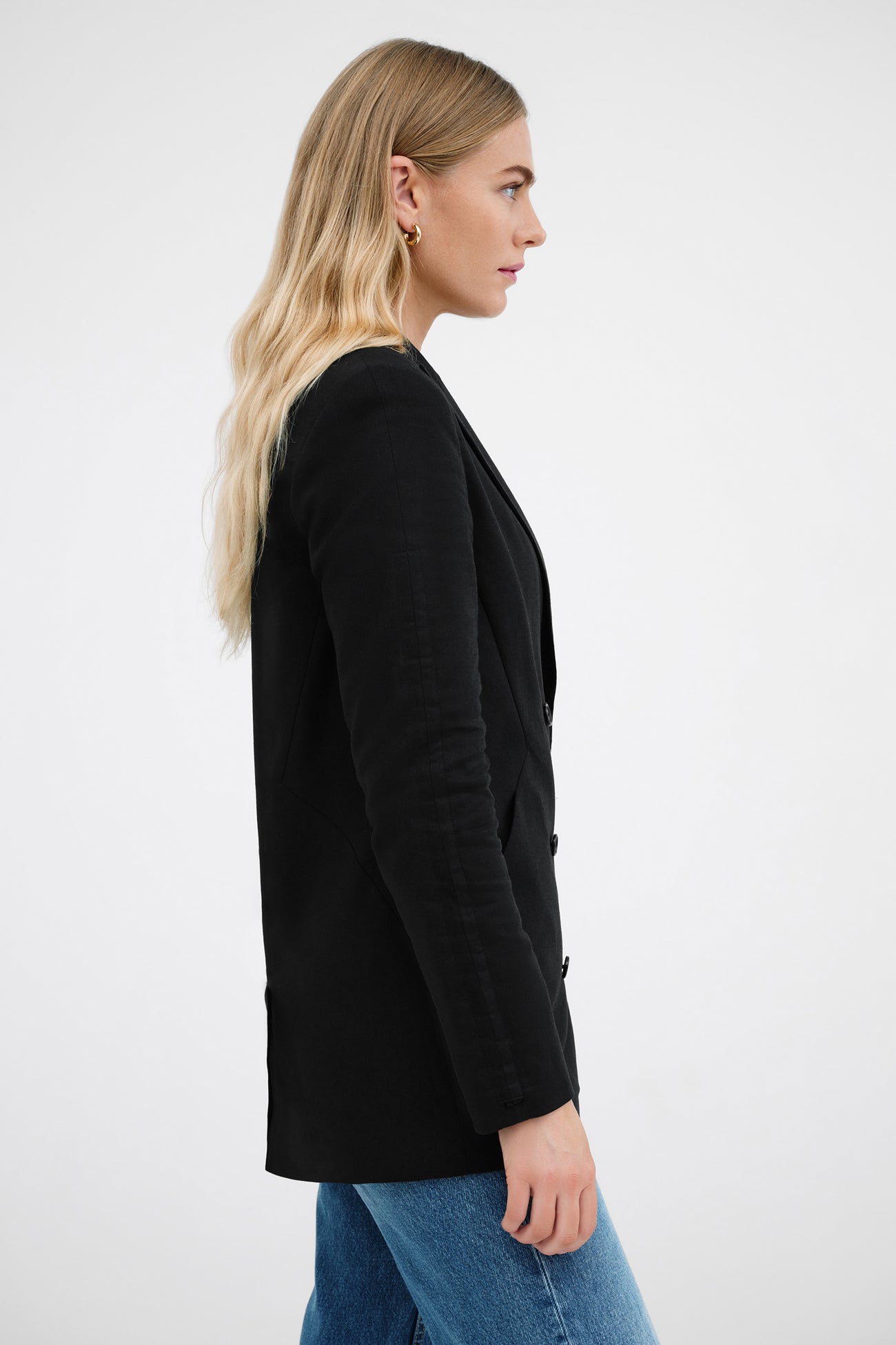 Linden Linen-Blend Blazer