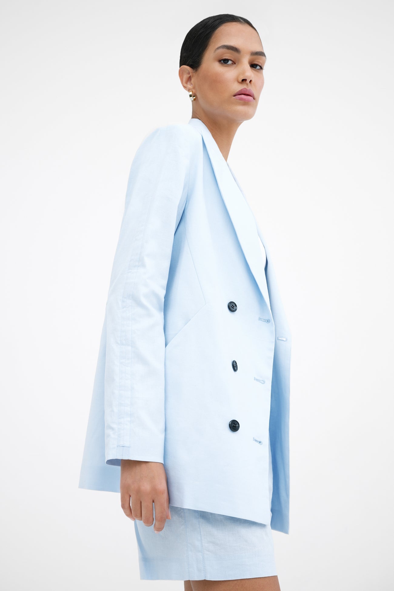 Linden Linen-Blend Blazer