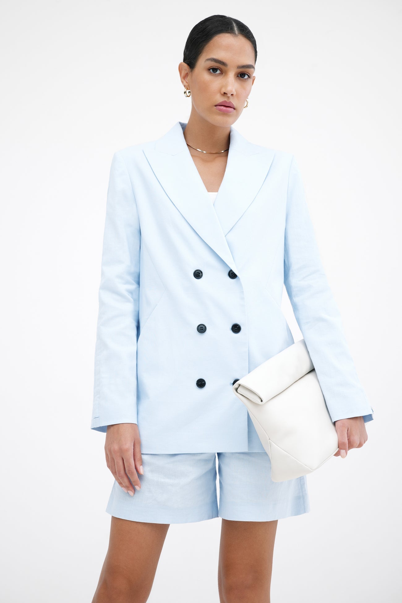 Linden Linen-Blend Blazer