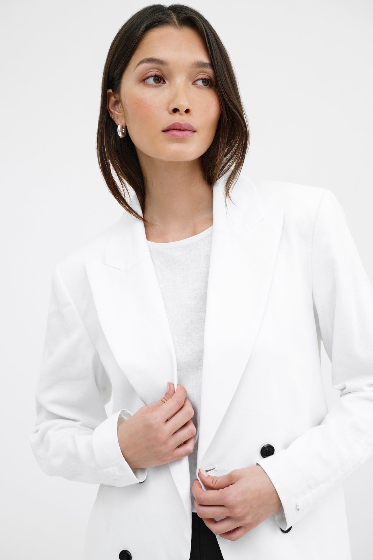Linden Linen-Blend Blazer