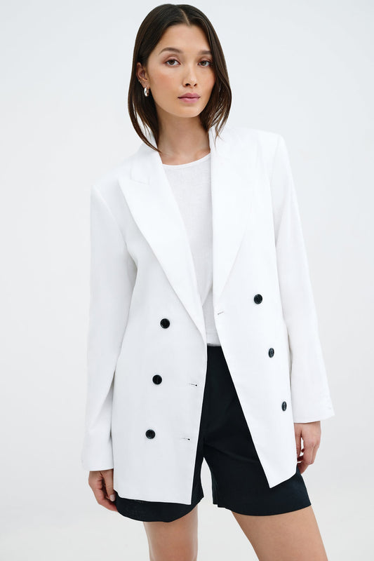 Linden Linen-Blend Blazer