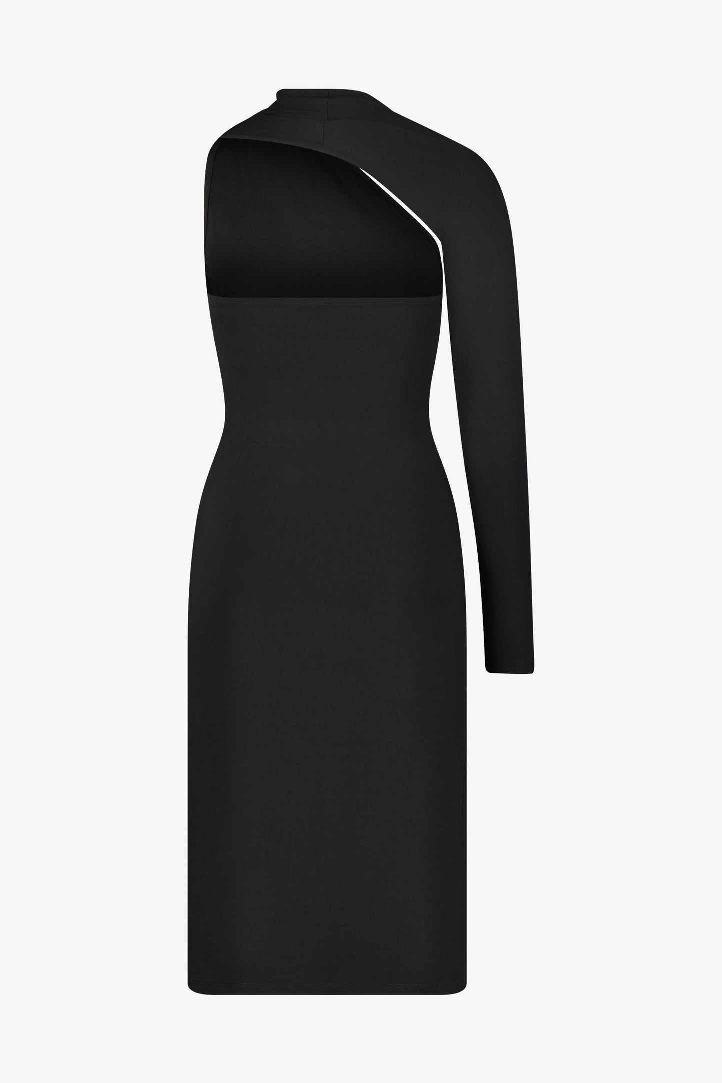 Manhattan One Shoulder Midi Dress