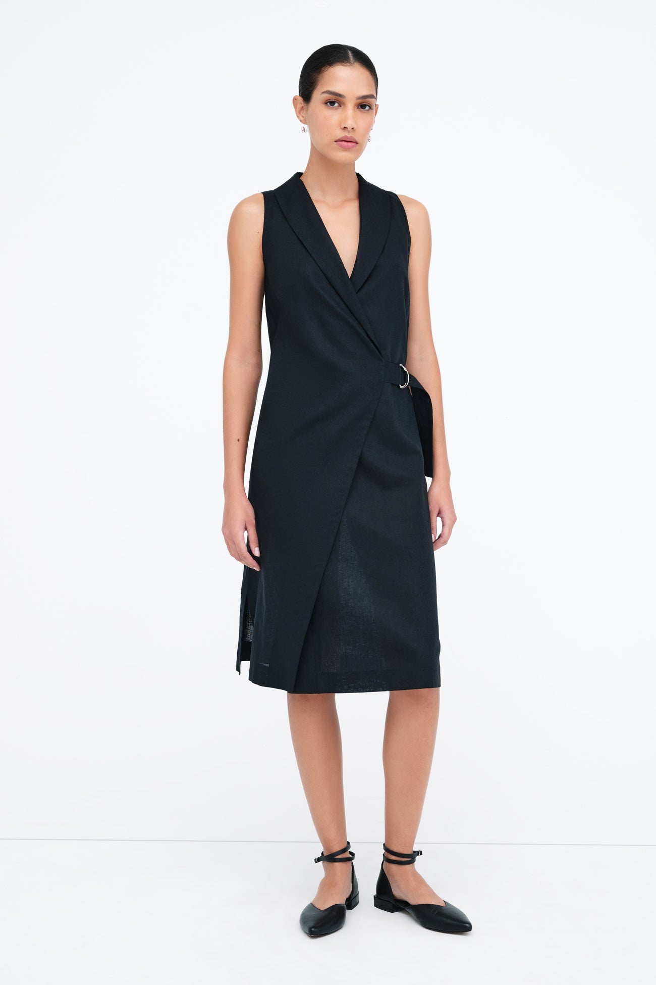 Tabitha Linen-Blend Dress