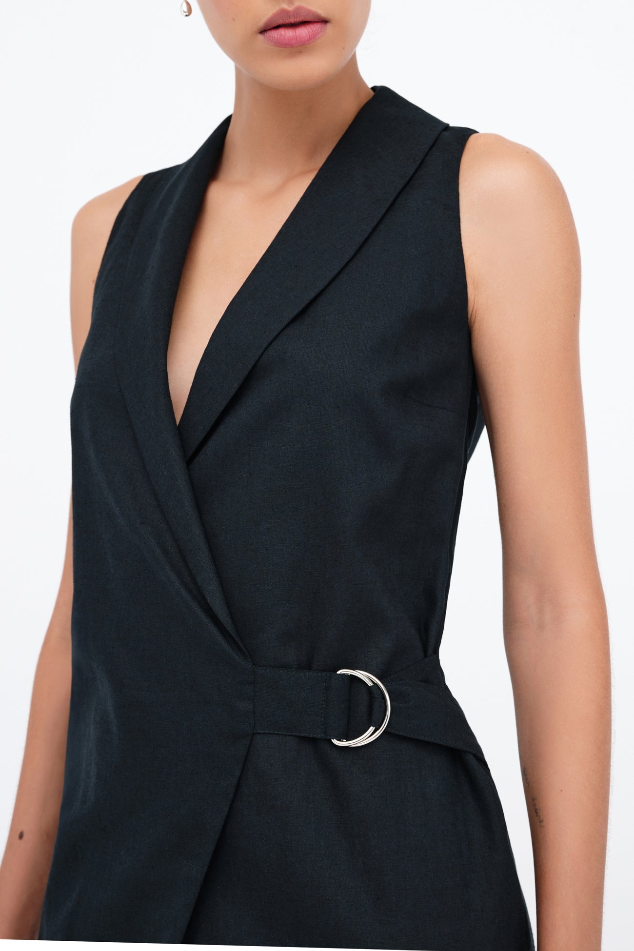 Tabitha Linen-Blend Dress