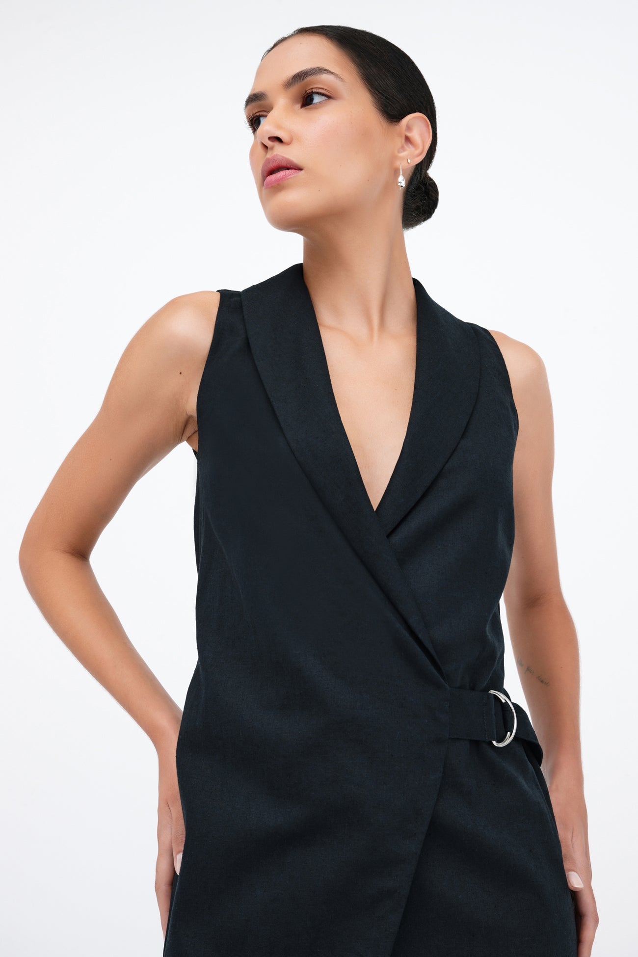 Tabitha Linen-Blend Dress