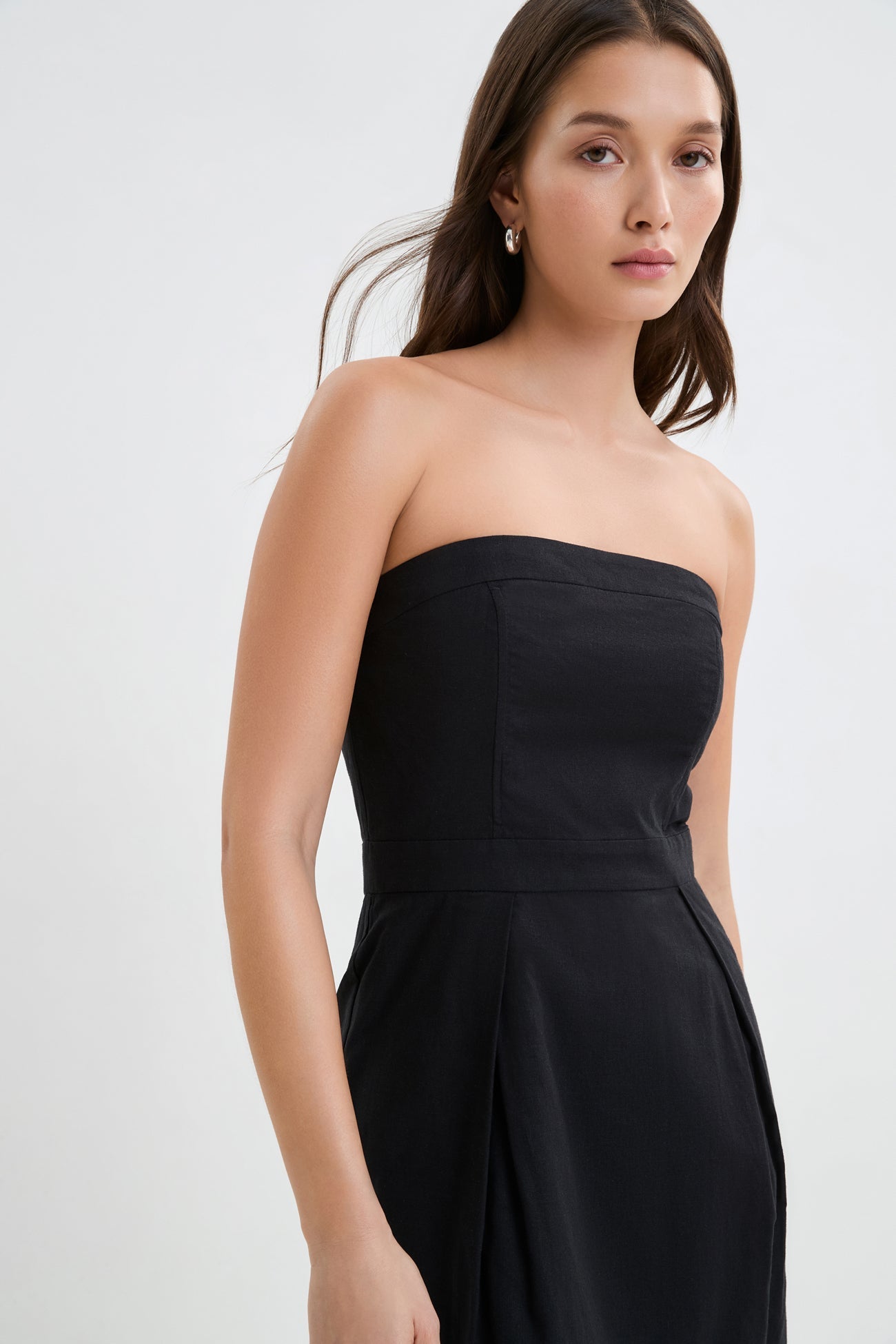 Candice Linen-Blend Dress