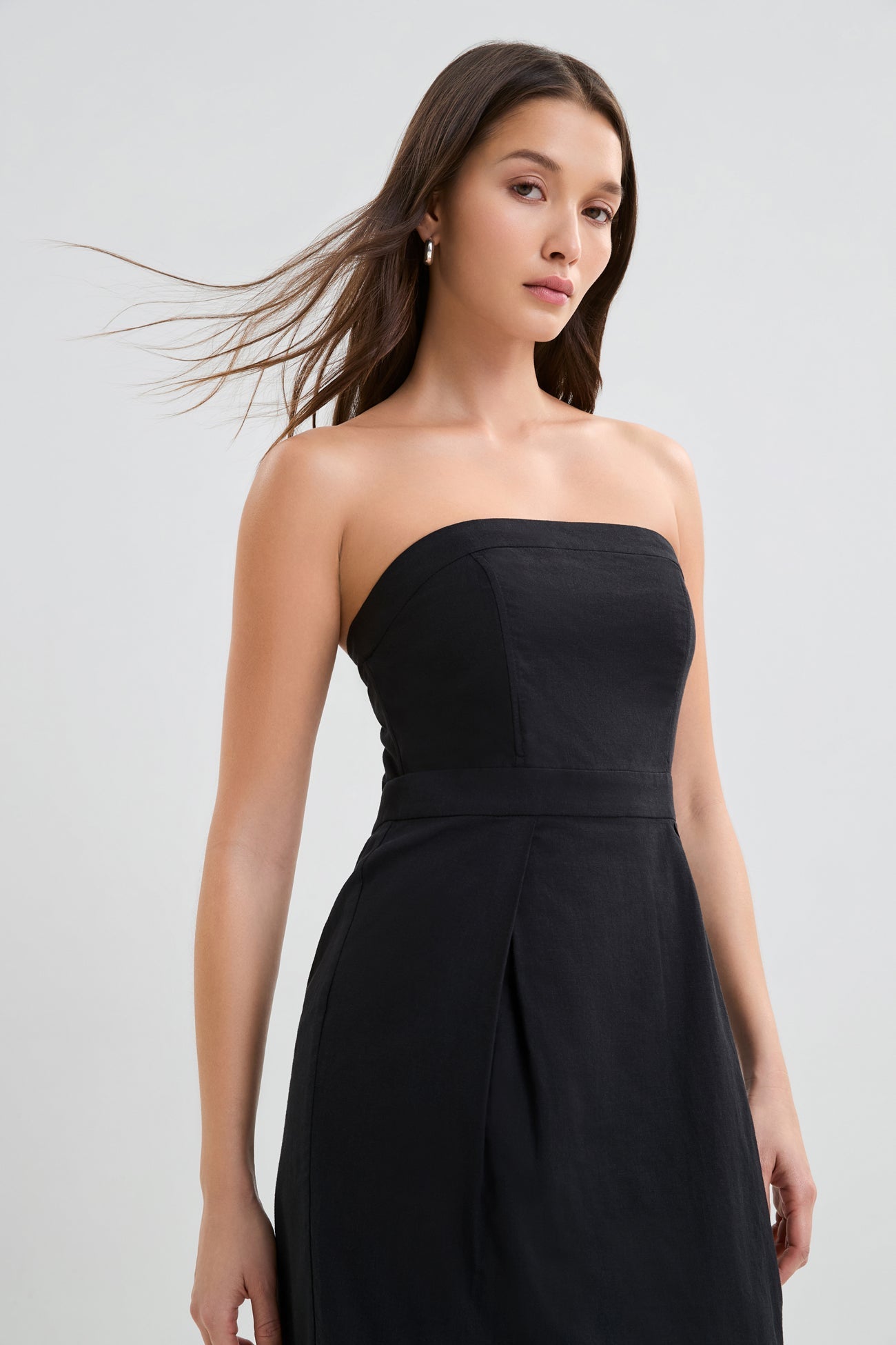 Candice Linen-Blend Dress