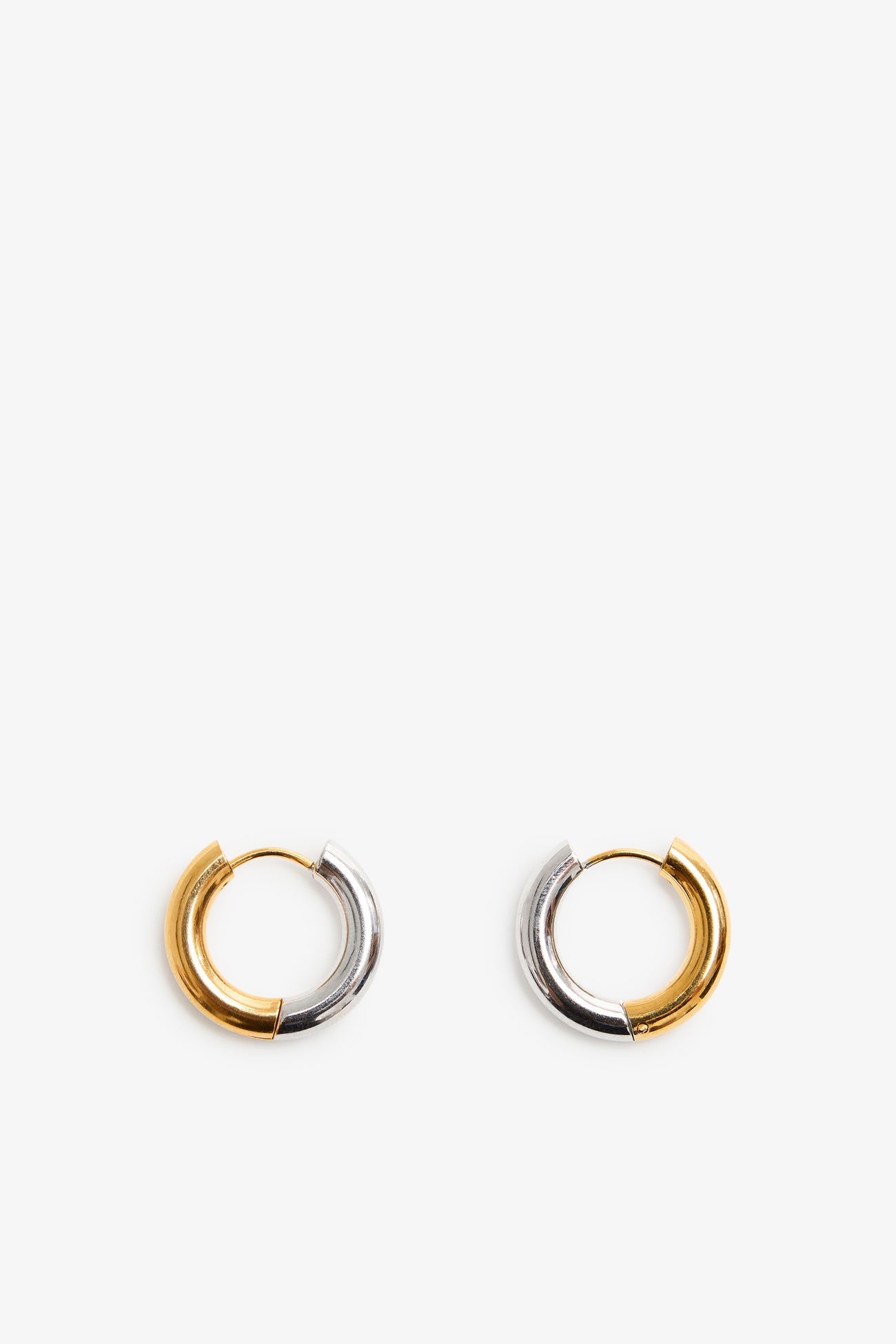 Emery Two-Toned Hoops