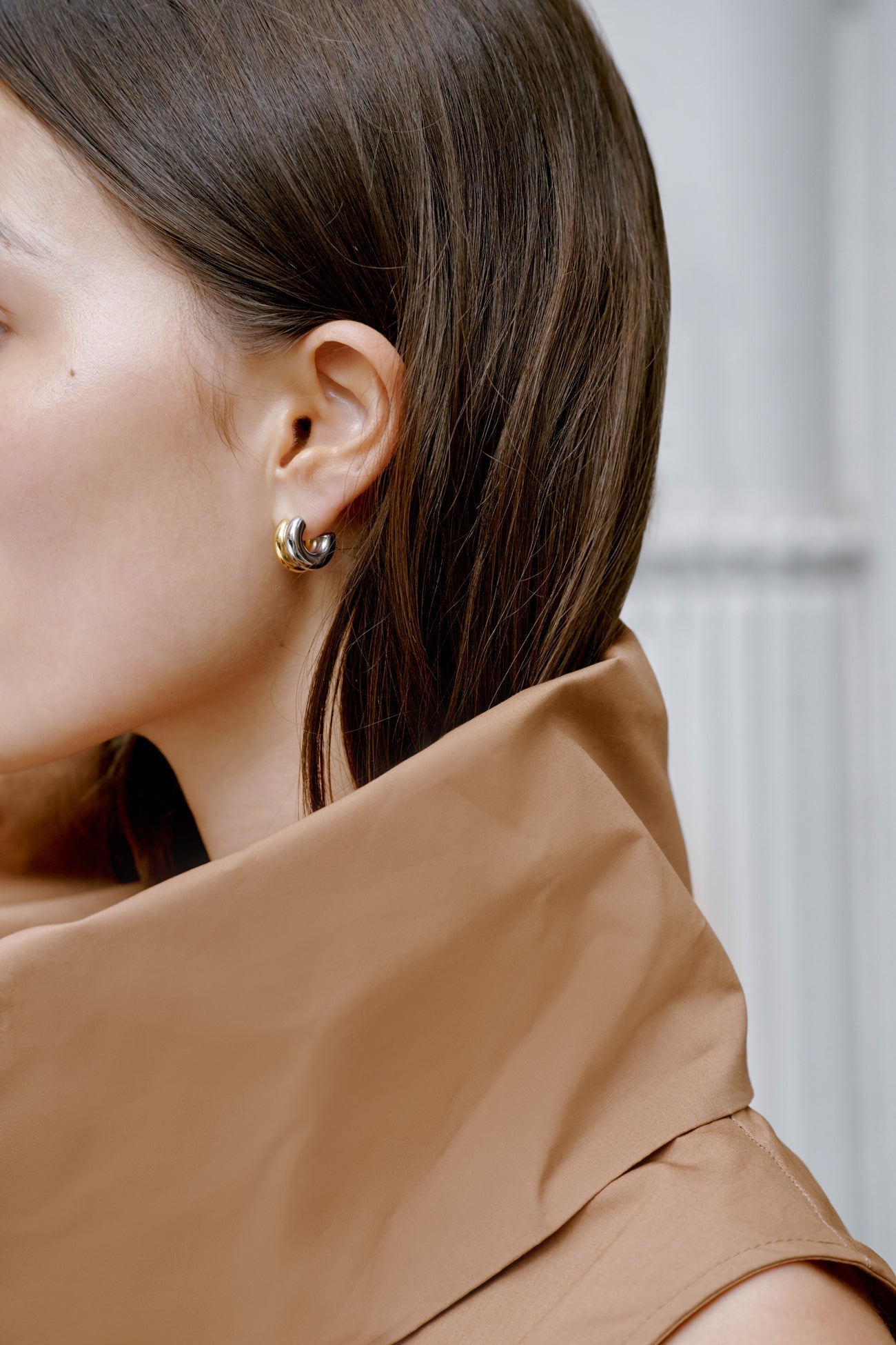 Erin Two-Toned Hoops