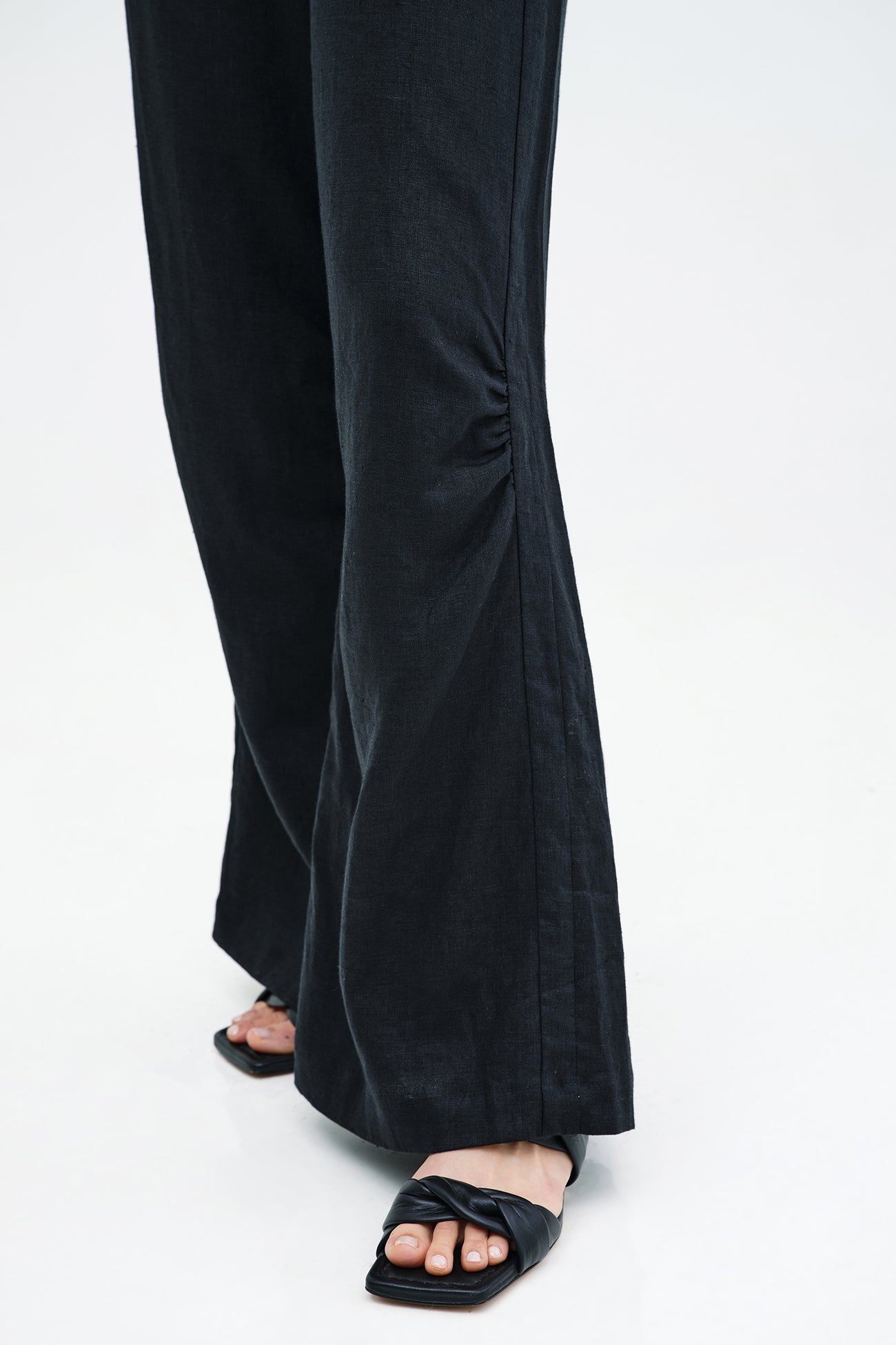 Runa Linen-Blend Pants
