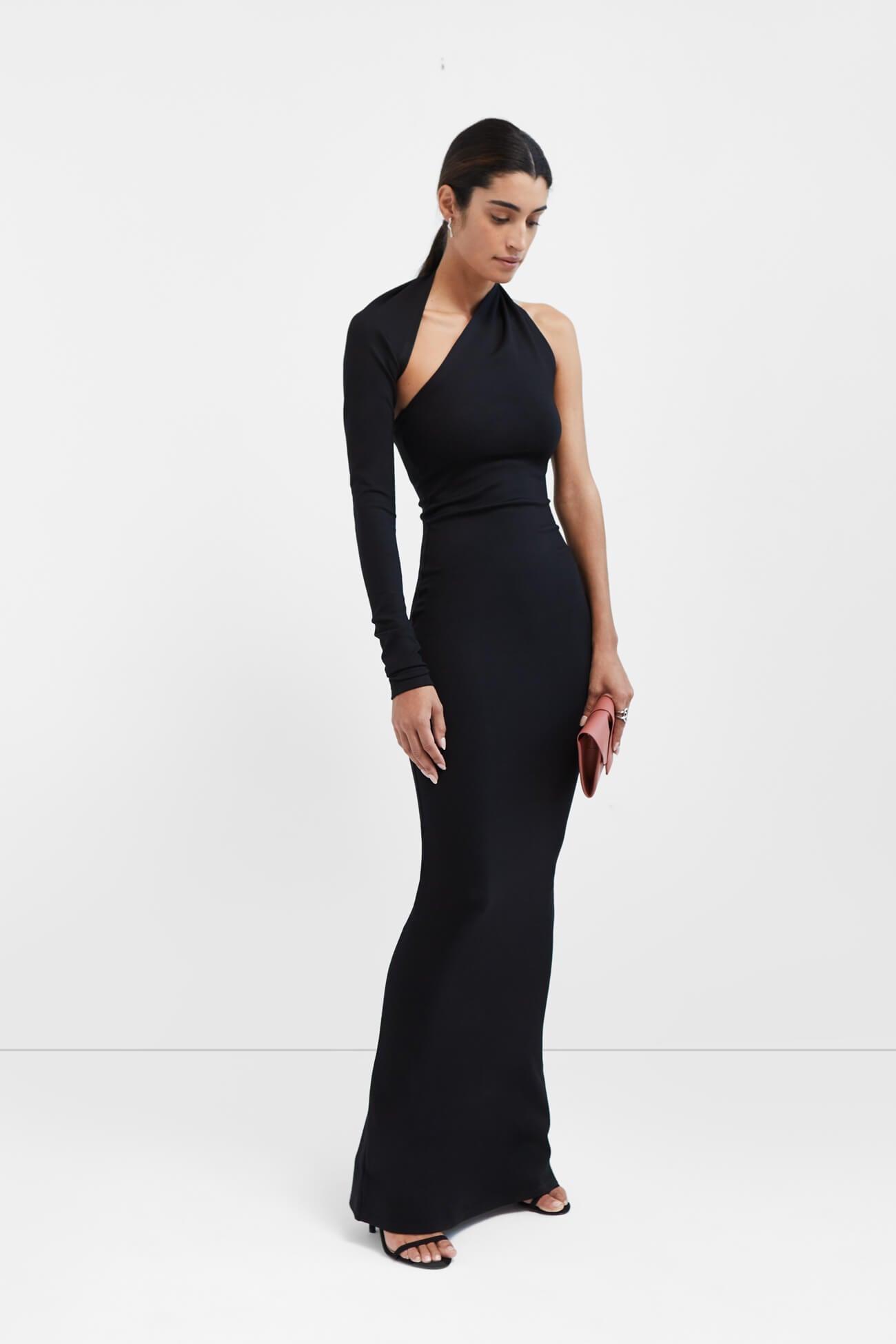 Petite Manhattan One Shoulder Gown